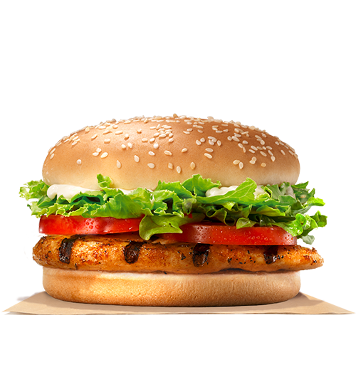 burger king grilled chicken sandwich calories no mayo